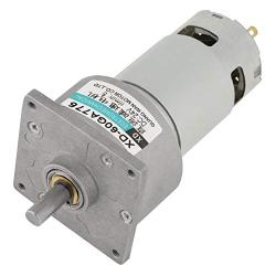 DC12V/24V 35W Mini DC Gear Motor Metal Speed Adjustable Large Torque Motor CW/CCW(24V 5rpm)