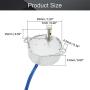 Fielect 2Pcs Synchronous Motor AC 110V 30-36RPM Turntable Motor CW/CCW Direction 4W TYC-50 Horizontal Hole Shaft