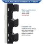 Obaee 25401-9N00D Front Power Window Switch Master Button Control Compatible with 2009-2012 Nissan Maxima, Infiniti 2007-2008 G35/ 2009-2013 G37/ 2011-2012 G25/ 2015 Q40 Orange Backlight 4 AUTO
