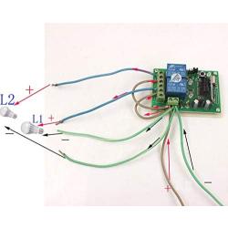 Calvas 12V 10A 2 CH Channel Remote Control Switch Relay Wireless Transmitter+Receiver Motor Reverse Controller 315MHz 433MHz - (Color: 315MHz)