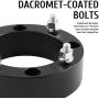 Orion Motor Tech 4x156 ATV Wheel Spacers 2 inch Black Wheel Spacer Kit Compatible with Polaris Ranger Polaris RZR XP 1000 Polaris RZR, 50mm Wheel Spacer Kit with 12x1.5 Studs, Set of 4