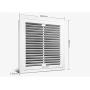 JAHH Ventilation Fan Wall-Mount Range Hood Ductless Convertible Duct Kitchen Chimney-Style Over Stove Vent, Exhaust Fan