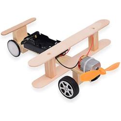 WaNana Electric Propeller Taxiing Aircraft-Electric Motor Physical Science Toys-DIY Wooden Science Experiment Kits-Circuit Building STEAM Toys for Kids Fashion