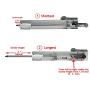 JQDML Cycling Linear Actuator Motor 12V,Adjustable Stroke Length 1.2