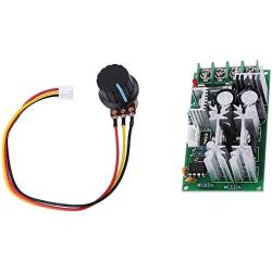 Stayhome 1pcs DC10-48V 12V 24V Motor Speed Control Regulator PWM Motor Speed Controller Switch 20A Current Regulator High Power Drive Module