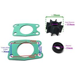 Boat Motor 06192-ZV1-C00 Water Pump Impeller Service Kit for Honda BF 4.5 5A Sierra 18-3278 Outboard Motor Boat Engine