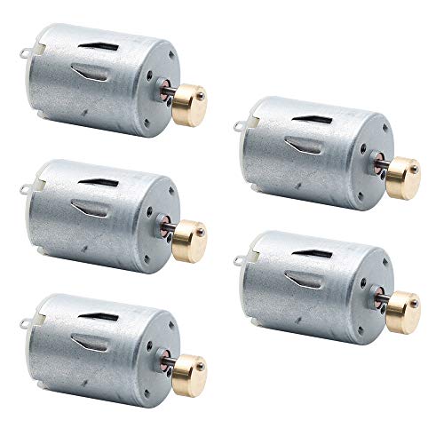 Augiimor 5PCS DC Vibration Motor Electric Motor DC 6V 6800RPM Powerful Small Micro Vibrating Motor