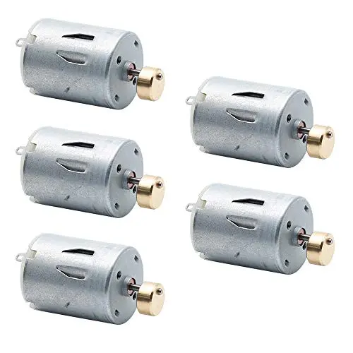 Augiimor 5PCS DC Vibration Motor Electric Motor DC 6V 6800RPM Powerful Small Micro Vibrating Motor