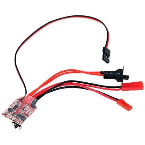 Vehicles-OCS RC ESC Bidirectional Brush ESC 20A Motor Speed Controller with Switchable Brake for RC Car Boat Truck Tank Vehicle Model Parts