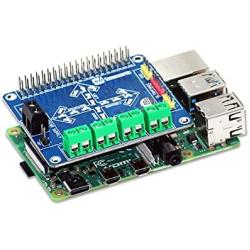SB New Motorshield for Raspberry Pi 3,2,1 and Zero This Expansion Board can Control up to 4 Motors or 2 Stepper Motor, 2 IR sensors and a Single ultrasonic Sensor.