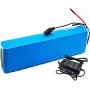 Jieoto 36V 7800mAh E-Bike Lithium-ion Battery 7.8AH 10S 3P Li-ion Electric Scooter Battery Pack Waterproof PVC Battery with Charger and BMS for 350W 250W 200W Motor