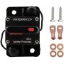 KEDAKEJI 40 Amp Circuit Breaker Manual Reset Waterproof Inline Fuse Inverter for Car ATV Marine Trolling Motors Boat Power Protect,12V-48VDC, Waterproof (40A)