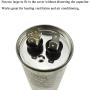 Hahiyo CBB65A 50uF Motor Start Run Capacitor Quick Starting Plug and Play High Compatibility Durable Construct Cylindrical Circular Shape 1 Pieces for Pool Pump Drill Press Motor Air Compressor