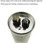 Hahiyo CBB65A 50uF Motor Start Run Capacitor Quick Starting Plug and Play High Compatibility Durable Construct Cylindrical Circular Shape 1 Pieces for Pool Pump Drill Press Motor Air Compressor