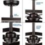 Briarwood Collection 22-Inch 3-Blade AC Motor Farmhouse Ceiling Fan Antique Bronze