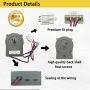 Upgraded EAU61524007 Refrigerator Evaporator Fan Motor(OEM), Fit for LG, Kenmore, Replace EAU60694510, EAP10058947, PD00006349, AP5950081, Fix Error Code ER, FF, 15 Years Warranty