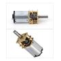 Ruimou DC 6V 100RPM Speed Reduction Motor N20 3mm Shaft Mini Metal Gearwheel Gear Motor with Full Metal Gearbox Micro Electric Motor for DIY Engine Toys(2 Pieces)