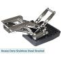 Traworvel 2 Stroke Outboard Motor Bracket for Boat Auxilary Up to 10 HP Heavy Duty Stainless Steel Mounts for Marine Trolling Yacht