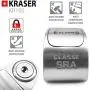 KRASER KR10S Motorcycle Lock with Alarm 120dB Anti Theft Alarm Lock, Approved Disc Brake Lock Security for Motorcycles, Disc Lock Motorcycle Motorbike Scooter, Locking Shaft ø10, Stainless Steel