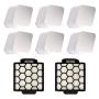 Carkio Foam Flat Filter Post Hepa Motor Filter Cleaner Compatible with Shark Navigator Pet Plus NV255 NV251 Zero-M ZU60 Vacuum Cleaner Accessories