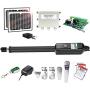 TOPENS A5S Automatic Gate Opener Kit Medium Duty Solar Single Gate Operator for Single Swing Gates Up to 16 Feet Gate Motor Solar Panel