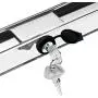 Denpetec Outboard Motor Lock with 2 Keys Stainless Steel Boat Marine Accessories Outboard Engine Lock(Silver - 1pc 12x1.56x1.83)