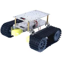 AI LI WEI Professional Stainless Steel Frame Smart Car Tank Chassis Kit Crawler Track sg 90 Motor and 90s Motor Platform Chassis Robot Tank Kit DIY