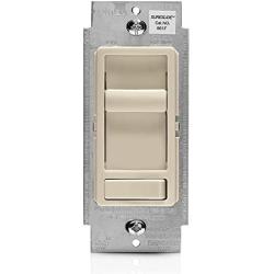 Leviton 661F-10T 1.5 Amp SureSlide Single-Pole or 3-Way Fan Quiet Control, Light Almond