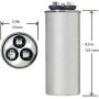 BlueNatHxRPR 40-5 uF MFD CBB65 Capacitor Air Conditioner Capacitor Round Dural Motor Run Capacitor Withstand 450V AC