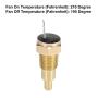 X AUTOHAUX Universal Automotive Radiator Engine Cooling Fan Temperature Thermostat Sensor Switch 1/4