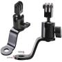 PCTC Motorcycle Bike Handlebar Mount Camera 360 Degree Rotation Fixing Bracket for GoPro Hero 10/9 / 8 / 7 / 6 / 5 DJI OSMO Action OSMO Pocket Sports Camera Riding Rearview Accessories,Metal Base