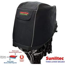 Seamax Sunlitec Outboard Motor Cowling Cover with Vent and Reflective Design