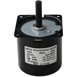 15RPM AC Motor 10Kg.cm Synchronous Gear Motor CW/CCW Control Dual Bearing 115V 60Hz 10W 60KTYZ