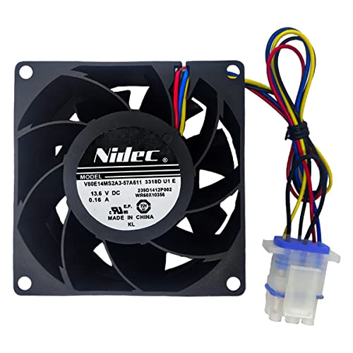 Upgraded WR60X26866 Refrigerator Evaporator Fan Motor, Replaces WR60X26033 WR60X10357 WR60X10341 WR60X10356 etc, Fit for GE Refrigerator 15-Year Warranty