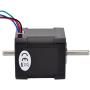 STEPPERONLINE Double Shaft Nema 17 Stepper Motor 1.68A 45Ncm Bipolar 4-wires 3D Pinter DIY CNC