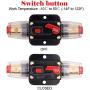 2 Pack 150A Inline 12 Volt Circuit Breaker with Manual Reset,Marine 150 amp Inline Fuse for Car Audio, Stereo Switch and Solar Inverter System