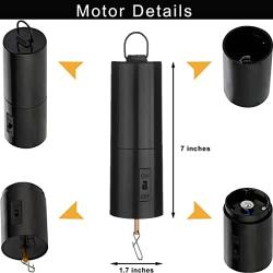 Wind Spinner Automatic Rotating Motor,Small Mobile Spinning Decor,Battery Operated Hanging Display Motorized Spinner for Mirror Disco Ball,Kinetic Art Ornament,Wind Chime,Baby Crib,Use Indoor Outdoor
