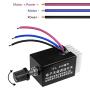 mxuteuk 2PCS 12V/24V DC Motor Speed Controller Switch Universal Electronic Stepless Speed Regulator Switch for Car Truck Fan Heater Control M-H-002