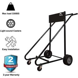LEADALLWAY Outboard Boat Motor Stand Carrier Cart Dolly Storage Pro Heavy Duty Multi Purposed Engine Stand