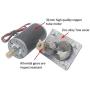 DC 12V Gear Motor High Torsion Speed Reduce Electric Gearbox Motor Reversible Worm Gear Motor 8mm Shaft (12V 400RPM)