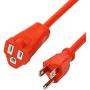 WORX WG520 Turbine 600 Corded Electric Leaf Blower, Black & Amazon Basics 16/3 Vinyl Outdoor Extension Cord, Orange, 50-Feet