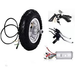 Hub Motor Kit 10 inch 24-48v 350w-450W 12-40km/h Electric Scooter Wheelchair E-Bike Wheel Motor with Reversing Electric Bicycle Motor Wheel Hub Motor Electric Bike Accessory