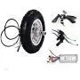 Hub Motor Kit 10 inch 24-48v 350w-450W 12-40km/h Electric Scooter Wheelchair E-Bike Wheel Motor with Reversing Electric Bicycle Motor Wheel Hub Motor Electric Bike Accessory