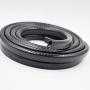 Seals strip Edge Trim Black U Extrusion Medium Size PVC Rubber Seal Protector| U Height: 0.55
