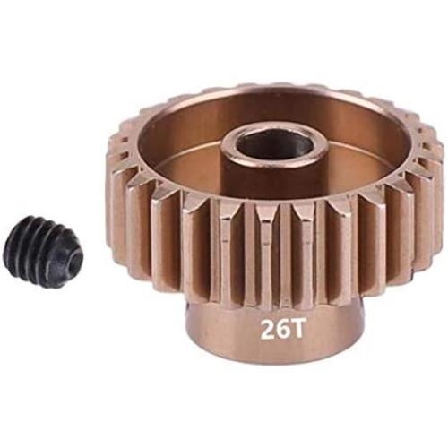Vehicles-OCS RC 26T Tooth 14.7mm Motor Gear Set for 1/10 RC Drift Car Climbing Truck Upgrade Parts Aluminum Pinion (48P)