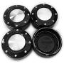 steel.frame.motor 4PCS 102mm(4.02in)/95mm(3.74in) Car Wheel Center Caps Black for # 81232090F