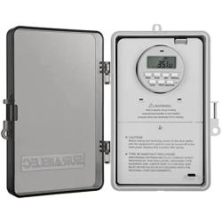 Suraielec Pool Timer, 7-Day 24-Hour Digital Pool Pump Timer Switch, 40 AMP, 2HP, 120 to 277 VAC, Outdoor Indoor Heavy Duty Pool Controller Timer Box for Pool Pump, Water Heater, Powerful Appliances