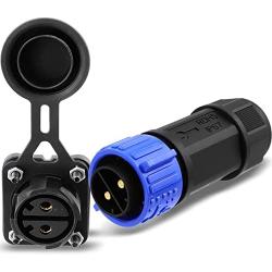 Marine Boat DC Power Connector，Trolling Motor Plug Receptacle Set 12/24/36/48 Volt，Waterproof Kit Connector for Motor,Marine Plug for Down Rigger /Trolling Motor/Fishing Reel.