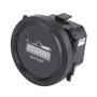 Battery Indicator LED Digital Battery Meter Indicator 12V 24V 36V 48V 72V Round Meter Gauge Charge Status Monitor Controller Tester for Carts Boat Marine Tractor Motorcycle Truck Car