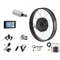 Programmable!color Display , Fat Electric Bike Kit 60V/72V 2000W Electric Fat tire Snow Bike Rear Wheel Hub Motor Kit with Sabvoton 45A sine wave controller , TFT UCK1 Color Display ,7-speed flywheel and torque arm